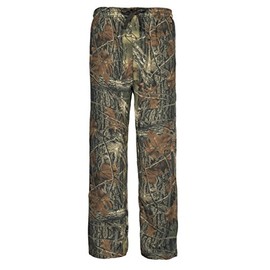 TrailCrest Men's Open Bottom Cotton Blend Cozy Sweatpants with 3 Pockets Yoga Lounge Hunting, Small Green