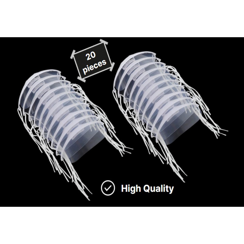 tp TRADEPROVIDER Mouth Shield, (20 pieces) Face Shield, Clear Anti-Fog,