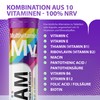 EVÄM Multivitamin Effervescent Tablets, Orange Flavour, 2 x 20 Pieces,