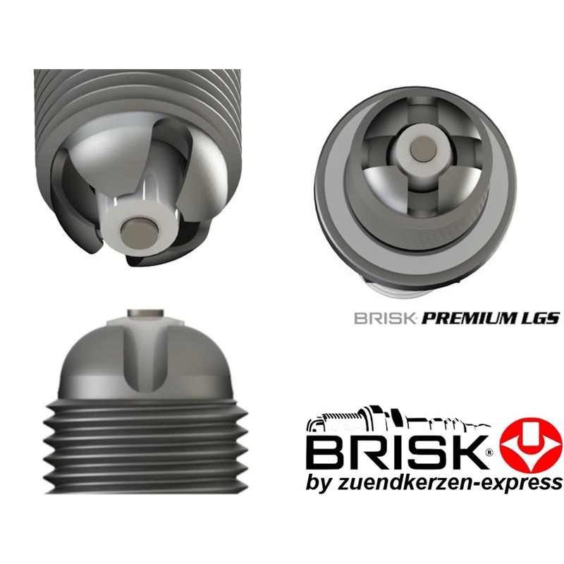 BRISK Premium Racing LOR14LGS 3028 Spark plugs, 4 pieces