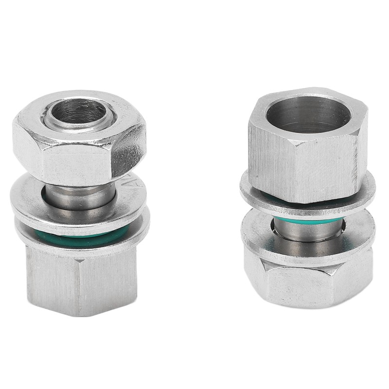 2Pcs Cable Connectors Waterproof Stainless Steel Cord Head Adapters for