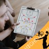 HIGHRAZON Magnetic Basketball Coaches Clipboard, White Double-Sided Dry Erase Coach
