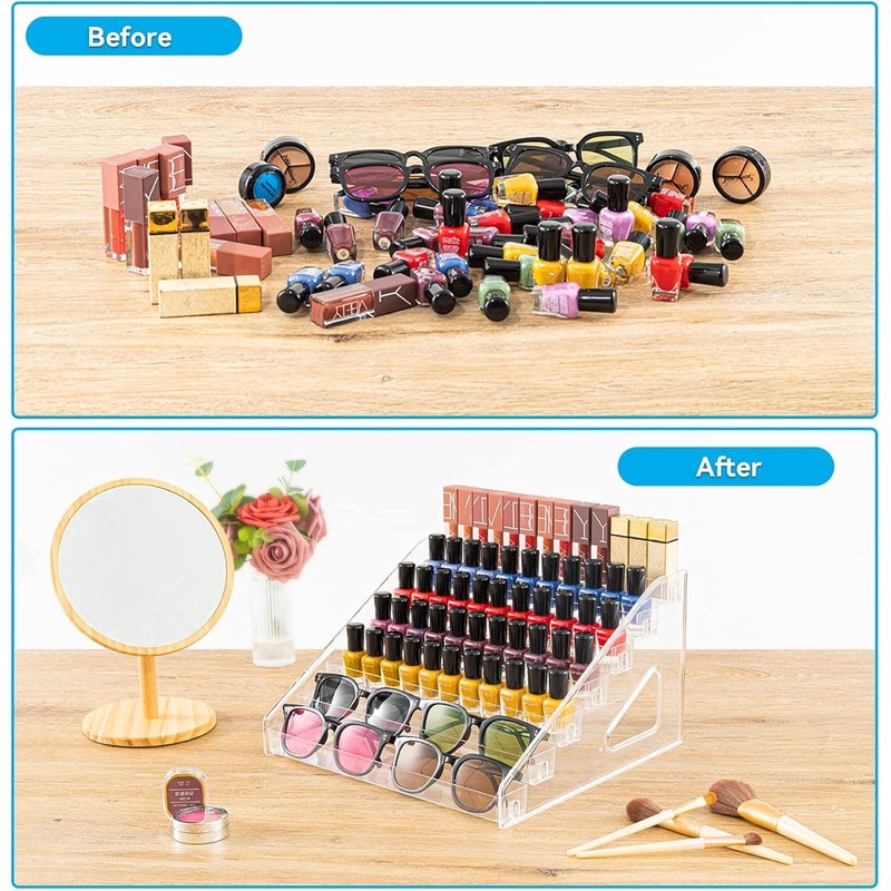 Pero Pero Nail Polish Organizer Acrylic Display Rack for Nail