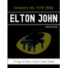 Elton John Greatest Hits 1970-2002: 31 Song For Piano, Vocal