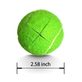 HPWFHPLF Precut Walker Tennis Balls, 12PCS Walker Glide Balls, Precut for Easy Installation, Heavy Duty Long Lasting Walker Gliders (Light Green)