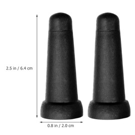 CLISPEED 2Pcs Umbrella Tips Waterproof Rubber Umbrella End Caps Sticks End Sun Hiking Trekking Tops Umbrella Protector Covers