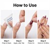 Burgundy Ombre Press On Nails - 24Pcs Almond French Tips