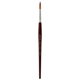 Escoda : 16 PRADO : Round Pointed Synthetic Tame Burgundy Short Handle