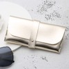 TongTang Glasses Case, Sunglasses, Soft Leather, Stylish, Simple, Stylish, Black