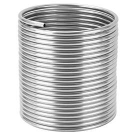 BACOENG 1/2" x 50Ft 304 Wort Chiller, Stainless Steel Tubing Coil for Ice Bath Beer Brewing Tubing Coil, Water Cooler Equipment