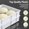 Afromy 4 Pack Stackable Dough Proofing Container with Lid, Plastic