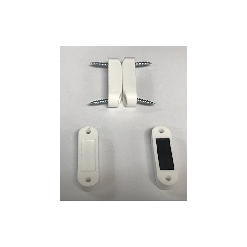 (H&H) White High Strength Magnetic Baggage Door Catch Holder Cabinet