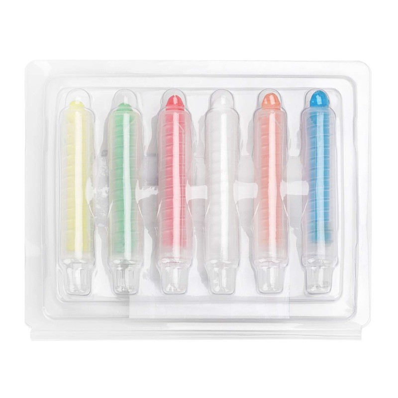 6 Pieces Water Soluble Chalk for Kids Chalk Dust-free Chalk