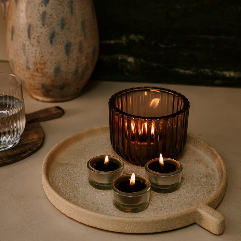 Spaas Maxi Scented Tealights flatpack x8 10h, Charming Christmas, Bordeaux