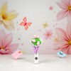 Flower Retractable Badge Reel, Colorful Flower ID Badge Holder, Name