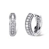 TOPGRILLZ Iced Out Hoop Earrings Cubic Zirconia Huggie Cartilage Cuff