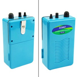 LILYS PET Portable Aquarium Fish Tank Oxygen Air Pump,Battery Backup Operated Fish Tank Air Pump