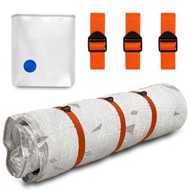 Mattress Vacuum Bag for Storage and Moving, Vacuum Mattress Bag with Straps for Latex, Hybrid and Foam Mattresses, Single Size