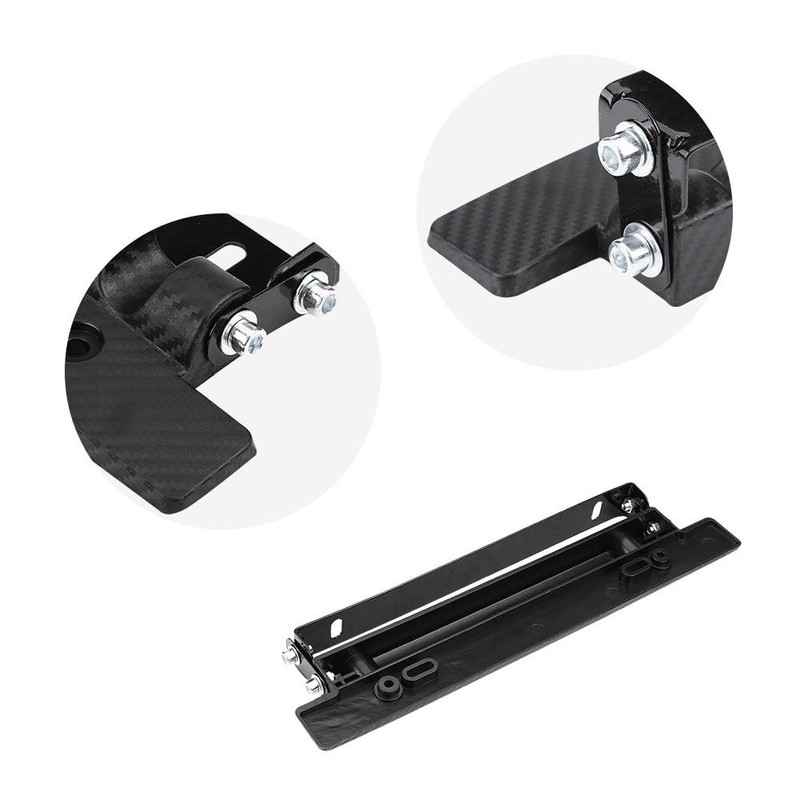 Adjustable License Plate Frame,Universal Adjustable Carbon Fiber Car License Plate