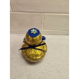 Gold Glitter Passover Duckie Holiday Jewish duck 3.5 Inch Duck