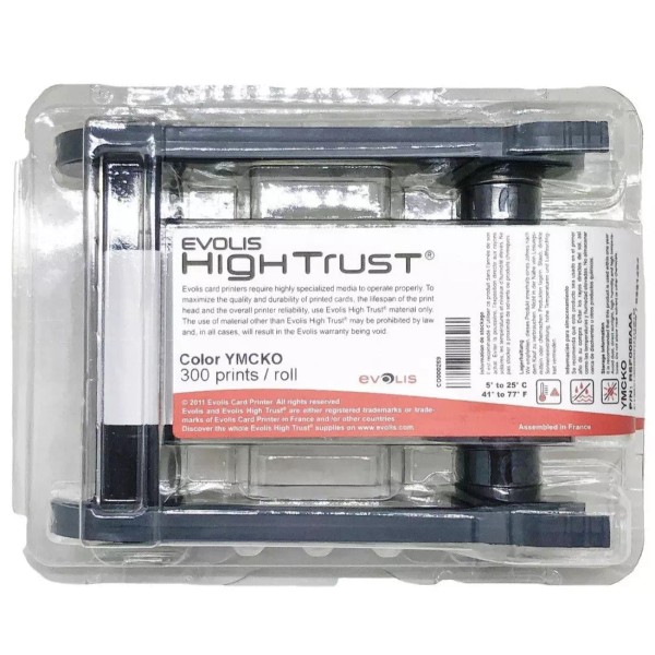 Evolis High Trust® brand New R5F008AAA Evolis Color Ribbon YMCKO