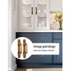 ZLXHDL 2pcs/Set Antique Brass Door Handles, Quality Zinc Alloy, Kitchen
