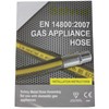 SPARES2GO Universal 'Micropoint' Oven Cooker Gas Supply Hose Pipe (5ft
