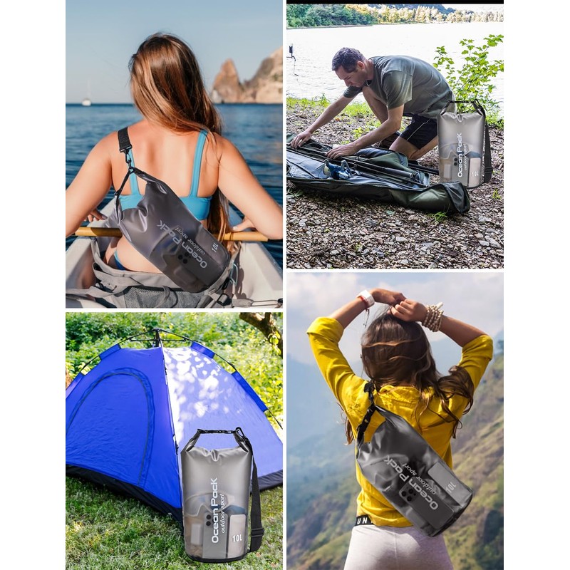 Henrycares Dry Bag Waterproof Bag, 20L 10L 5L 2L Waterproof
