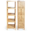 ToiletTree Products Deluxe Bamboo Freestanding Bathroom Organizing Shelf, 5-Tier Shelf