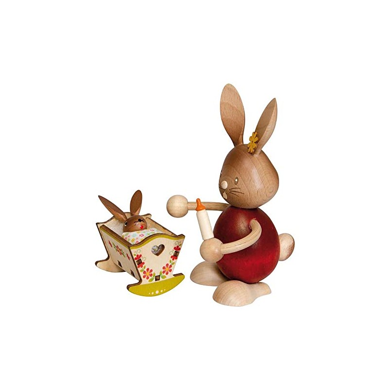 Kuhnert Stupsi Rabbit with Cradle 12 cm