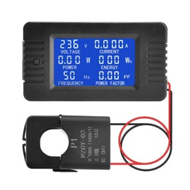 DEWIN 6 in 1 LCD Digital Ammeter Voltmeter Voltage Current Power Monitor Digital Multimeter PZEM-022 AC 80-260V 100A Energy Meter Monitor with Open CT
