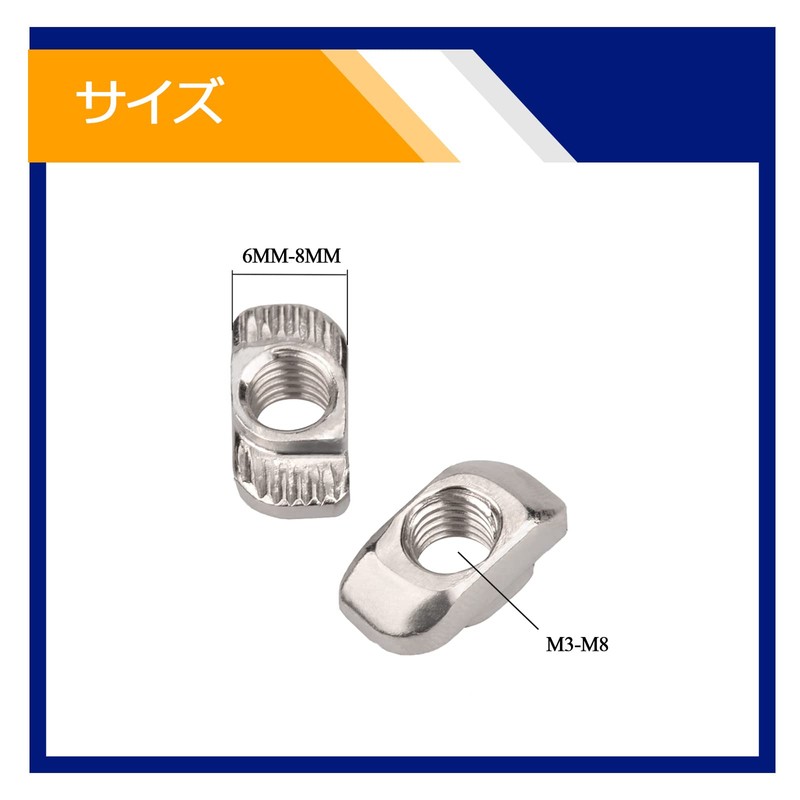 30 Pcs T Groove Nut, T-Slot 20 Series European Standard