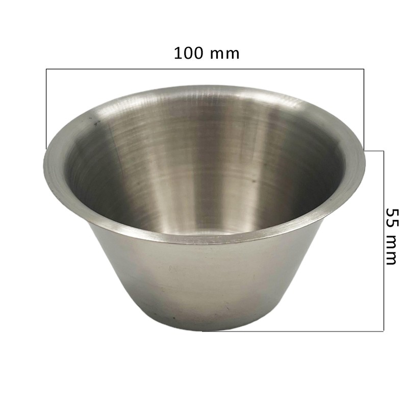 Eson Eson Shaving Soap Bowl, Classic Stainless Steel Shaving Soap