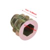 Jeffergarden 50pcs Insert Nuts Zinc Alloy Hex Nuts Embedded Nuts
