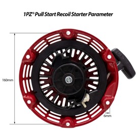 1PZ GX1-EN3 Recoil Pull Starter Replacement for Honda GX120 GX160 GX200 5.5 HP 6.5 HP Engine 28400-ZH8-013YA