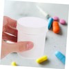 KICHOUSE 10Pcs Refillable Pill Storage Bottles Lid Moisture Cushioning Pad