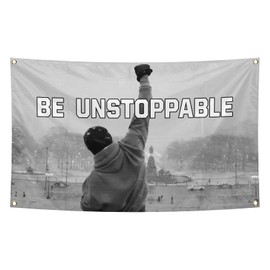 Be Unstop-pable Flag 3x5 Ft Funny Motivational Wall Flags with Brass Grommets for Home Bedroom College Dorm Room Indoor Outdoor Backdrop Decor