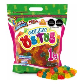 GUMMY OSITOS 1KG GOMITAS FRUTALES TIPO PANDITAS LAS DELICIAS
