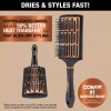 Conair Quick Blow Dry Pro Curved Paddle Brush for Fast