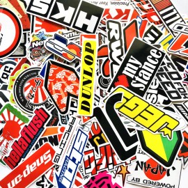 Unbranded 100Pcs Mixed Stickers Motocross Motorcycle Car ATV Racing Bike Helmet Decals Lot