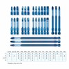 Spyder 15-Piece Drill Bit and Impact Driver Bit Kit, Mach-Blue