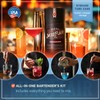 MIXOFLAIR Mixology Bartender Kit with Cocktail Shaker - 9-Piece Bar