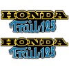 Honda CT70 K4 Style "Trail 125" frame Decals, Graphics, Blue