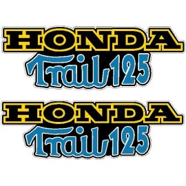 Honda CT70  K4  Style "Trail 125"  frame Decals, Graphics, Blue Trail 125