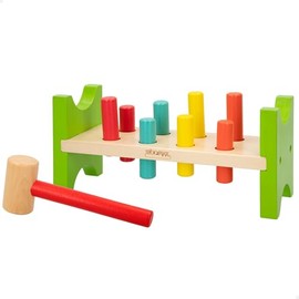 COLORBABY – Set of figures and wooden hammer (40999)