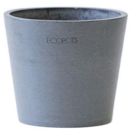 AND PLANTS Pot Cover, No. 3, For Stylish Interior with Matte Texture, Ecopots Amsterdam (Gray), Table-S Size