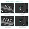 ORIA Travel Safe Lock Box, Portable Lockbox with 4 Digital