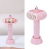 Pink USB Neck Fan Mini Portable Desktop Foldable Fan for