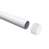 sourcing map PVC Pipe End Cap Fitting 4 Inch Plug