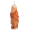LIANXUE Cute Foxtail Keychain Soft Plush Hanging Ornament Playful Foxtail